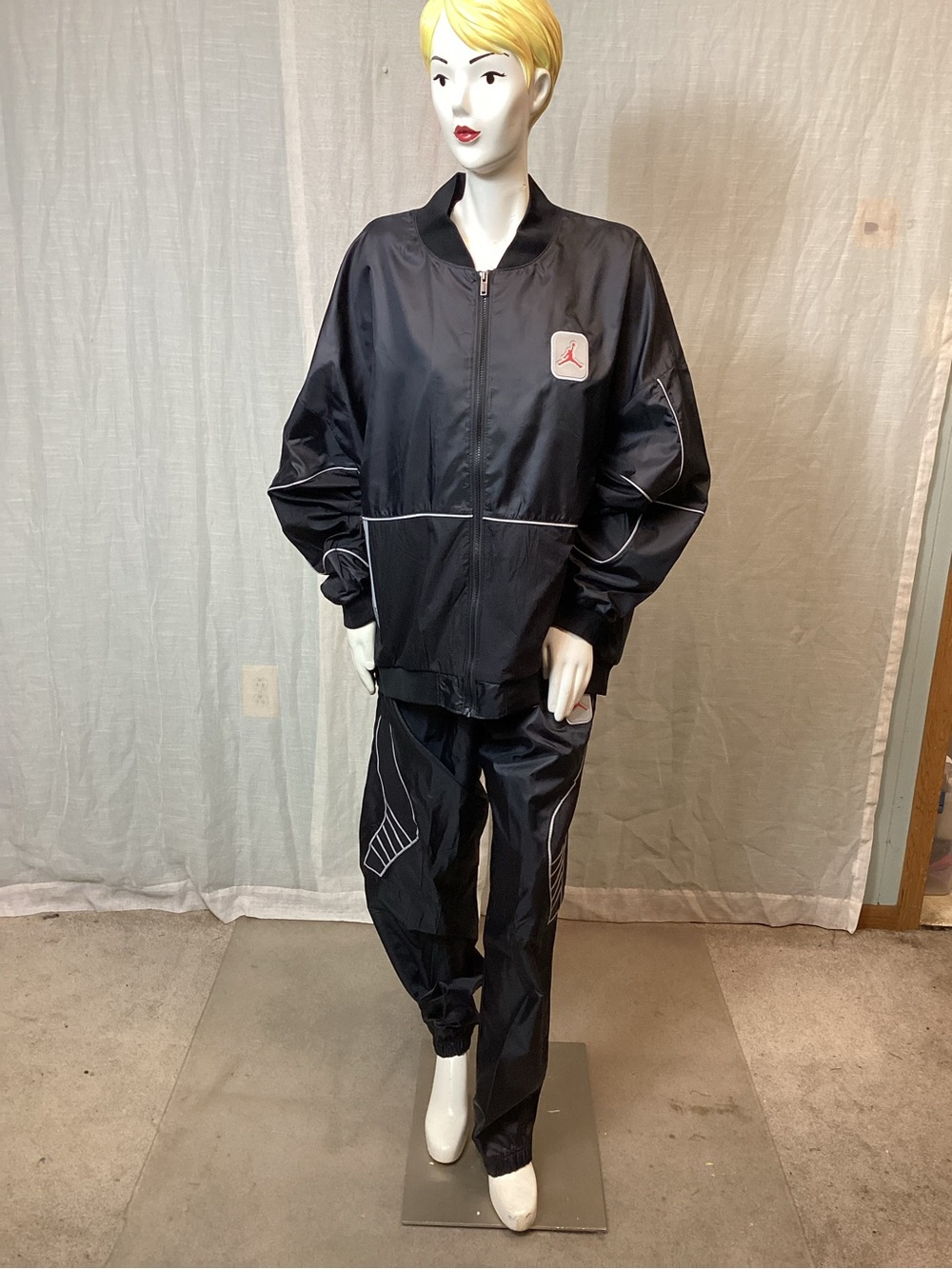 Nike Air Jordan Legacy AJ5 Reflective Tracksuit set; Size: 2XL